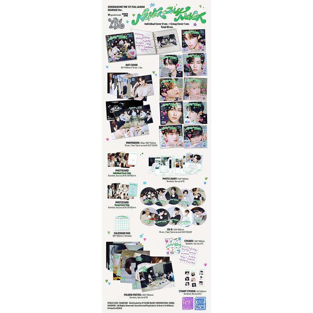 THE 1ST FULL ALBUM - NEVER SAY NEVER (DIGIPACK Ver.) Packshot
